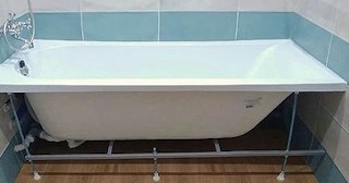Установка акриловой ванны в Гагарине - Профессиональный монтаж от СантехДомГгр от 4095 рублей.
